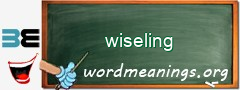 WordMeaning blackboard for wiseling